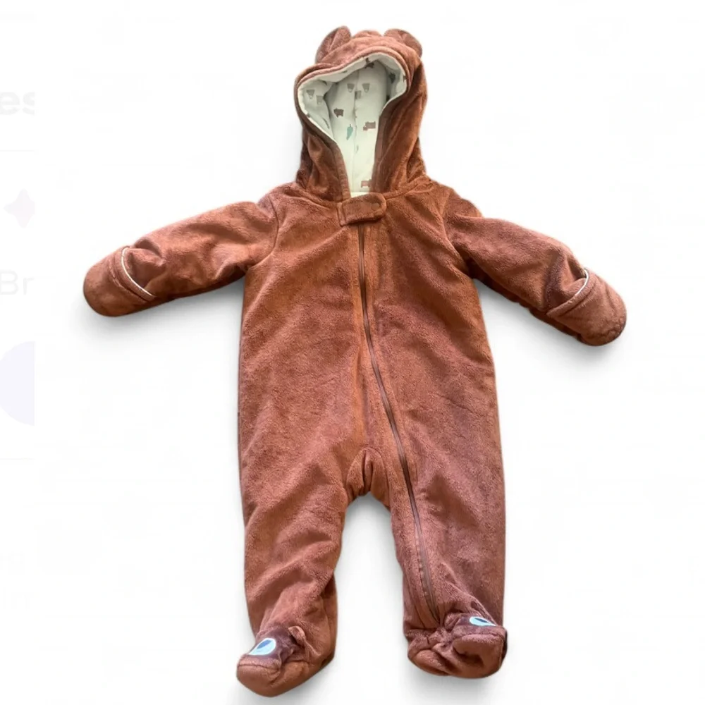 Carter's Just One You Baby Teddy Romper Outfit with Bear and Tree Design